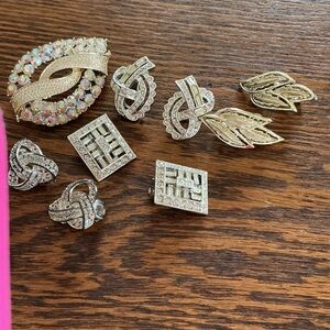 Elegant Silver and Gold Women's Jewelry Set